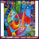 Musical Instrument Oil Paint By Numbers Hand Painted Wall Art Craft Home Deco