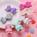 Double Layer Baby Girls Kids Hair Clips Bows Headwear Cute Hairpins Sequin Bow