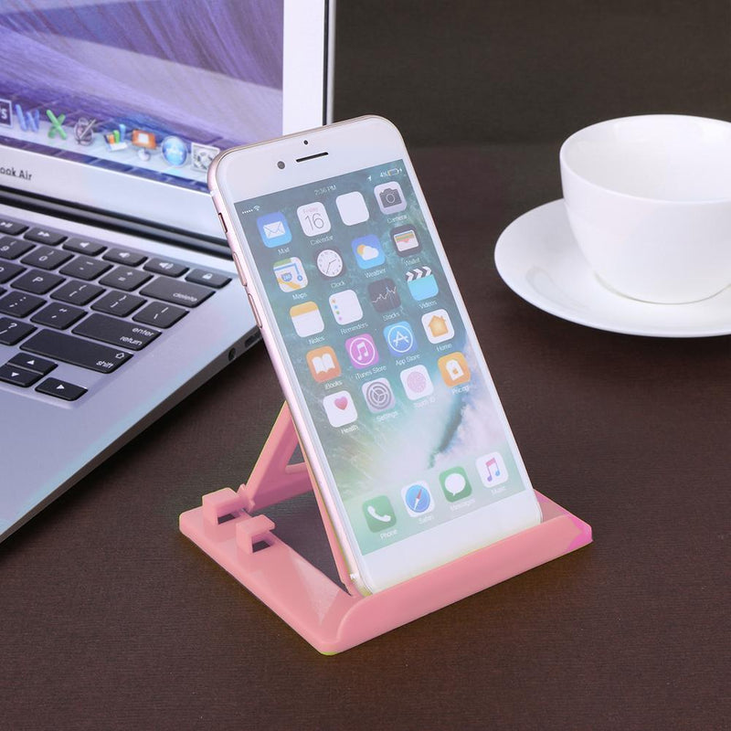 Mobile Phone Folding Charging Rack Holder for Smartphone Tablet(Pink)