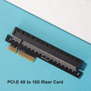 PCI-E 4X to 16X Desktop Card Adapter PCI-E 4X Male to Female Port Converter Card