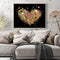 Oil Paint By Numbers Picture DIY Drawing Painting Flower Heart Drawing on C
