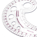 Plastic Transparent Tailor French Curve Sewing Ruler Comma Shaped Rulers
