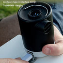 4 in 1 Mini Electric Inflatable Air Pump USB Outdoor Camping Light (Black) Newly