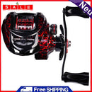 Brass Baitcasting Reel 10kg Max Drag 7.2: 1 Gear Ratio Saltwater Fishing Wheel