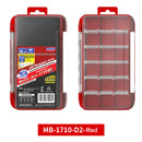 2 Layer Fishing Hook Lures Bait Box Waterproof Fishing Tackle Case (Red) Newly