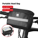 SAHOO Touch Screen Bike Bag Top Zipper Opening Insulation Phone Pouch Black
