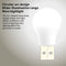 USB Night Bulb Portable Small Book Lamps LED Reading Light (White Light) Newly