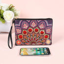 DIY Mandala Special Shaped Diamond Painting Novelty Wristlet Clutch Women W