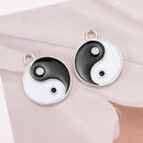 Pendant DIY Tai Chi Charms Yin Yang Pendant White Black Jewelry Accessories