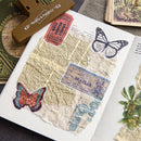 Pages Paper Collage Poetry in the Middle Ages Series Scrapbooking Background