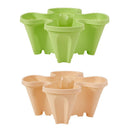 Vertical Planter, Gardening Nursery Pots for Strawberry Planting (Beige)
