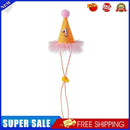 Pet Dog Birthday Hat w/ Number Cat Headwear Party Supplies Costume (Orange)