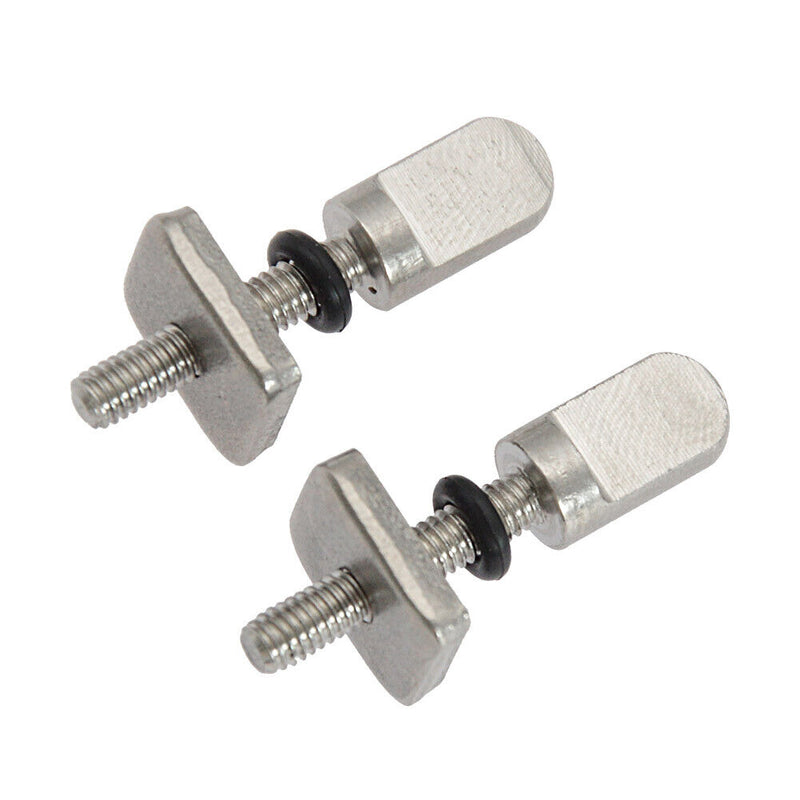 2pcs Stainless Steel Boat Surfboard Fin Screw Long Board Fin Screws Plate T