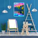 5D Diamond Painting Kit Landscape Landscape Full Round Diamond Mosaic