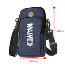 Sports Phone Bag Arm Purse Fitness Running Key Holder Money Wallet (Blue) Newly