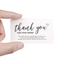 Card Supporting Small Businesses Thank You For Your Order Package Inserts