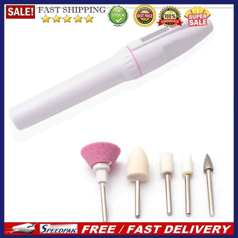 Manicure Pedicure Files Kit Nail Polisher Grinding Glazing Machine Nail Art