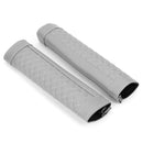 2pcs Car Safety Seat Belt Covers PU Leather Shoulder Protection Pad (Grey) Newly
