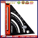 Aluminum Alloy Folding Triangle Ruler Woodworking Positioning Angle Protrac