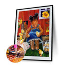 5D Diamond Painting Kit Kids Full Round Drill DIY Mosaic Rhinestone Picture
