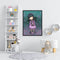 Listen Music Girl Frameless DIY Oil Paint by Numbers Kit Picture Wall Art
