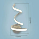 Modern Spiral LED Wall Light Acrylic Metal Sconces Home Lamp (Warm Light)