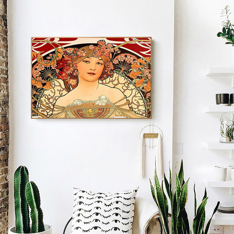DIY Frameless Goddess Oil Paint by Numbers Kit Handpainted Artwork Wall Craft