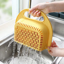 Foldable Drain Basket Fruit Vegetable Washing Sink Drainer for Kitchen Tool