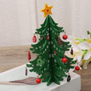 Exquisite Christmas Tree Wood Craft Small Landscaping Desk Home Festival Decor