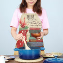 Kitchen Linen Apron Books Print Home Restaurant Cooking Baking Cleaning Bib