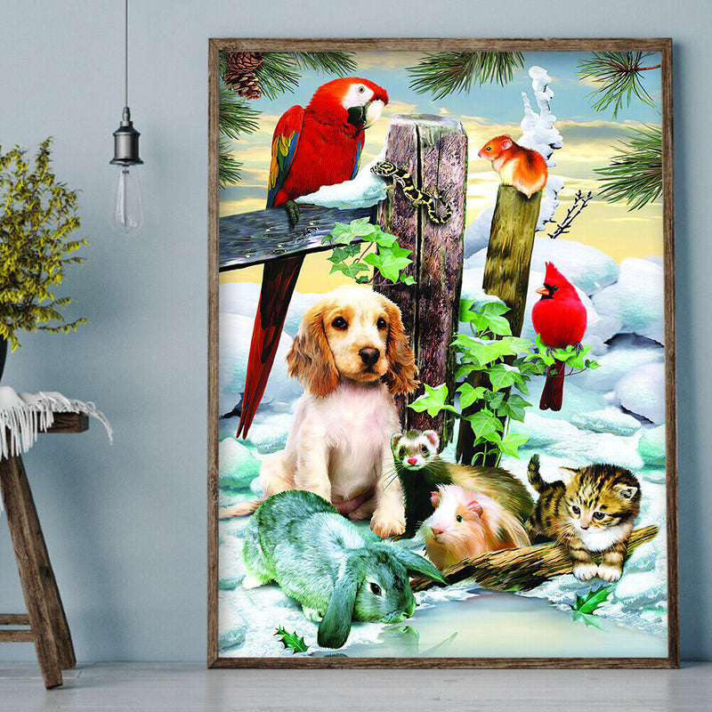 #A 5D Diamond Painting Flower Bird Full Square Drill DIY Wall Arts Craft Decorat