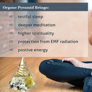 Ogan Pyramid Handmade Crushed Stone Energy Tower Pyramid Jewelry (B)
