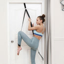 Door Sports Yoga Ballet Band Dance Exercise Soft Leg Stretcher Belt (Black)