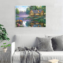 Painting By Numbers Kit DIY Sights Hand Painted Canvas Oil Art Picture Craft