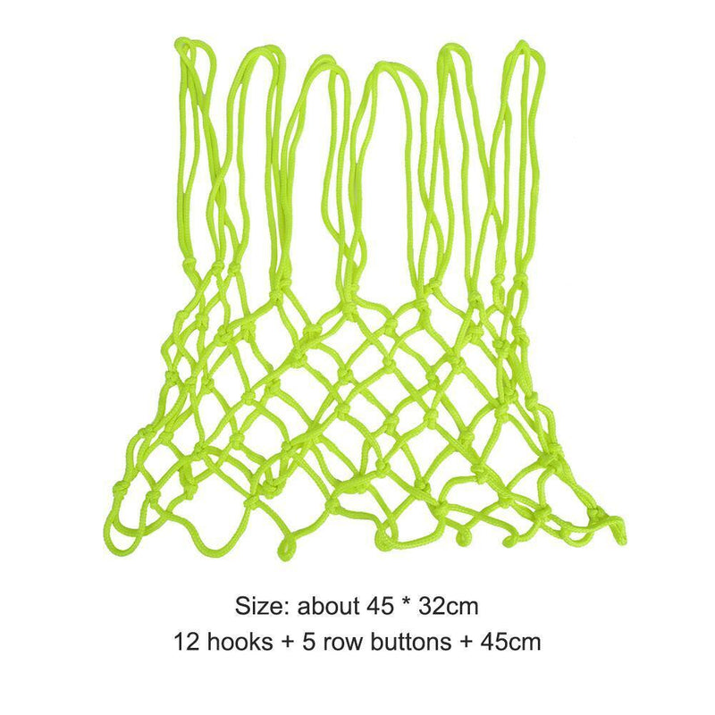 Luminous Standard Basketball Net Green Fluorescent Basketball Hoop Nets