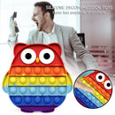Autism Push Bubble Sensory Toys Desktop Puzzle Anti Stress Toys (Rainbow) Newly