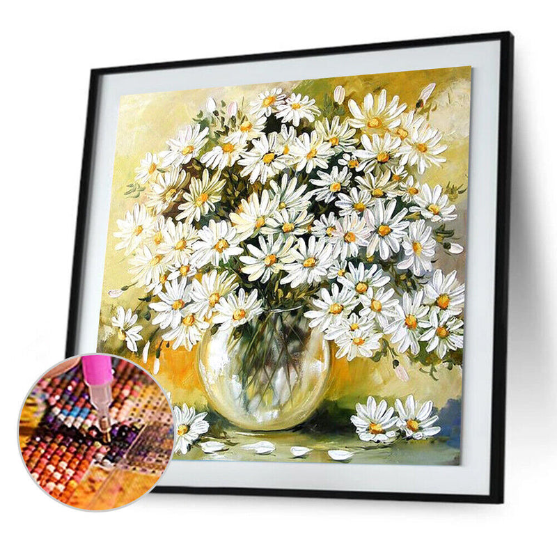 Diamond Painting 5D DIY Feverfew Full Round Drill Rhinestone Picture Kit