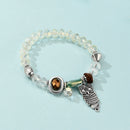 Women Bohemian Jewelry Multilayer Rice Bead Owl Layered Hand Chains Bracelet