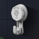 Vacuum Suction Cup Wall Hanging Hook Door Hangers Holder Rack (Grey) Newly