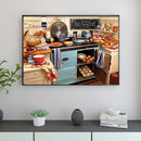 Diamond Embroidery Mosaic Round Diamond Painting Kitchen Cross Stitch Wall Art