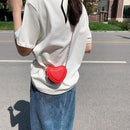 Mini Shoulder Messenger Bag Love Heart Leather Women Kids Girl Fashion Handbag