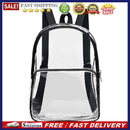 Casual PVC Clear Waterproof Student School Bag Travel Zipper Shoulder Handbag