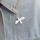 Fashion Jewelry Metal Alloy Badge Metal Lapel Pin White Dove Brooch Dove Pins
