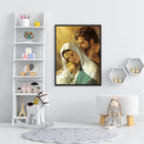 DIY Paint By Number Kit Frameless Family of Jesus Handpainted Canvas Art Deco