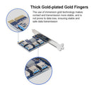 PCI-E 1 to 4 Riser Card 4 Ports USB HUB PCI Express 1X Expansion Adapter Newly