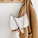 Fashion Alligator Leather Purse Women Casual Handbag Chain Solid Shoulder Bags