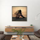 Dissipate Girl 40X40cm Frameless Oil Paint By Numbers Picture DIY Painting