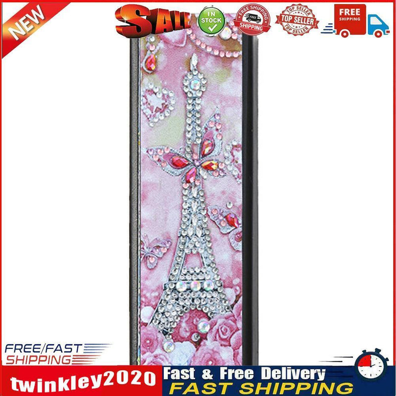 DIY Leather Diamond Painting Glasses Storage Case Mosaic Kit (Q33 Tower) Newly