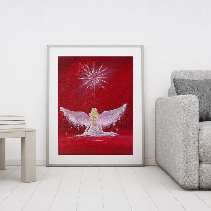Angel Oil Paint By Numbers Drawing DIY Picture Hand Painted Wall Art Craft Decor
