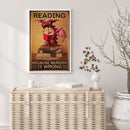 11CT Counted Full Embroidery Set Pterosaur Reading Books Needlework Cotton Kits